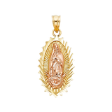 Guadalupe Pendant - 14k Two Tone Gold