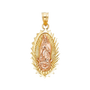 Guadalupe Pendant - 14k Two Tone Gold