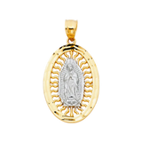 Guadalupe Pendant - 14k Two Tone Gold