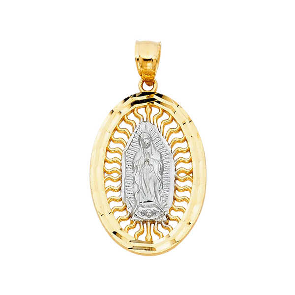 Guadalupe Pendant - 14k Two Tone Gold