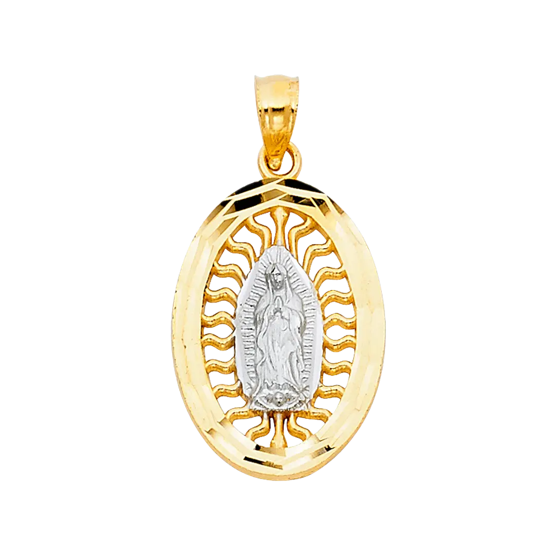 Guadalupe Pendant - 14k Two Tone Gold