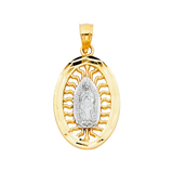 Guadalupe Pendant - 14k Two Tone Gold