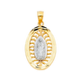 Guadalupe Pendant - 14k Two Tone Gold