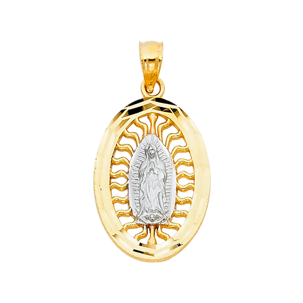 Guadalupe Pendant - 14k Two Tone Gold