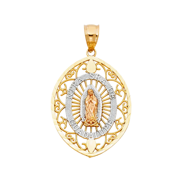 Guadalupe Pendant - 14k Tri Color Gold