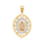 Guadalupe Pendant - 14k Tri Color Gold