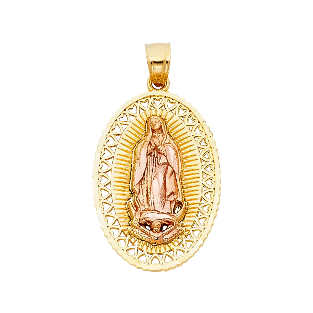 Guadalupe Pendant - 14k Two Tone Gold