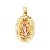 Guadalupe Pendant - 14k Two Tone Gold