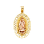 Guadalupe Pendant - 14k Two Tone Gold