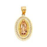 Guadalupe Pendant - 14k Two Tone Gold