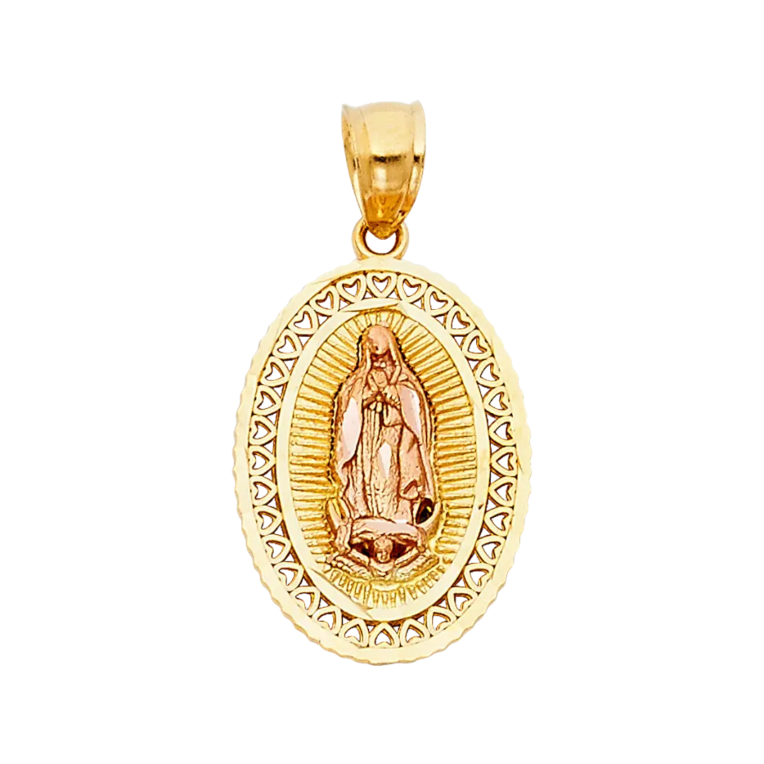 Guadalupe Pendant - 14k Two Tone Gold