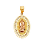 Guadalupe Pendant - 14k Two Tone Gold