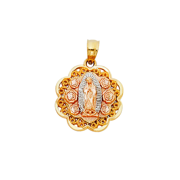 Guadalupe Pendant - 14k Tri Color Gold