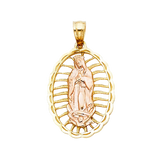 Guadalupe Pendant - 14k Two Tone Gold