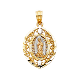 Guadalupe Pendant - 14k Tri Color Gold