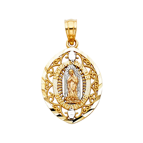 Guadalupe Pendant - 14k Tri Color Gold