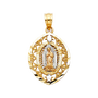 Guadalupe Pendant - 14k Tri Color Gold