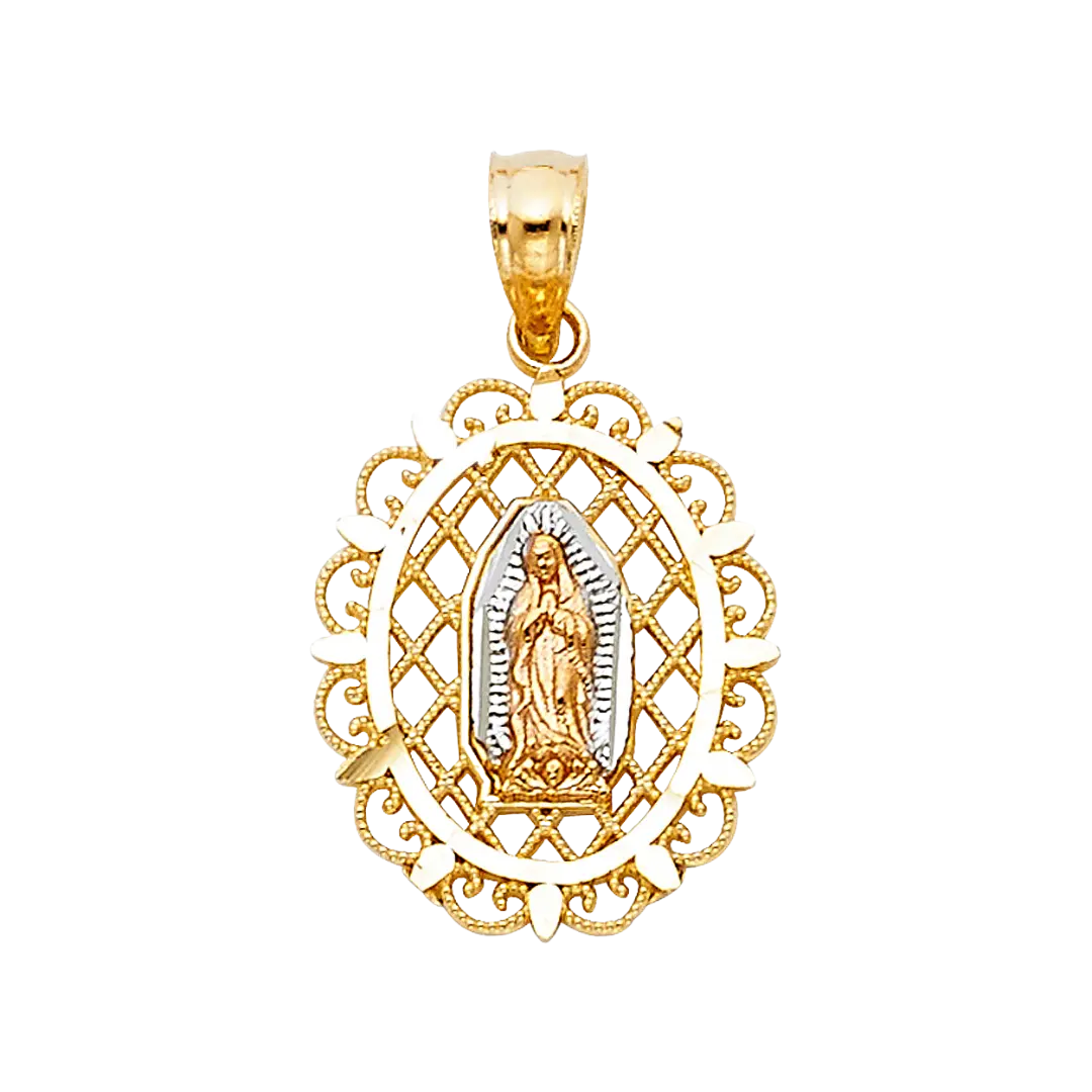 Guadalupe Pendant - 14k Tri Color Gold