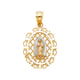 Guadalupe Pendant - 14k Tri Color Gold