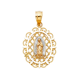 Guadalupe Pendant - 14k Tri Color Gold