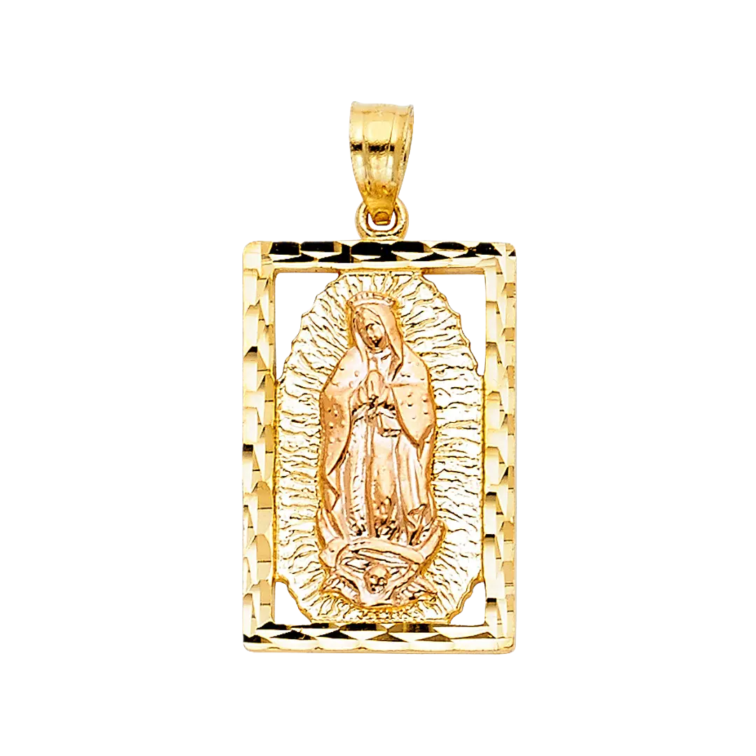 Guadalupe Pendant - 14k Two Tone Gold