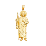 San Judas Pendant - 14k Yellow Gold