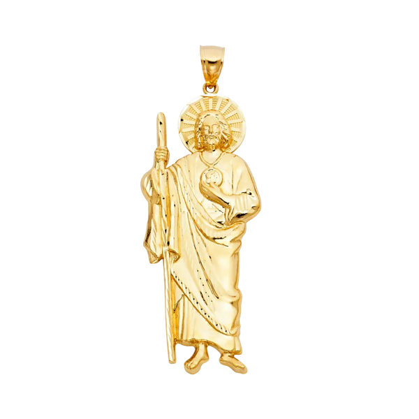 San Judas Pendant - 14k Yellow Gold