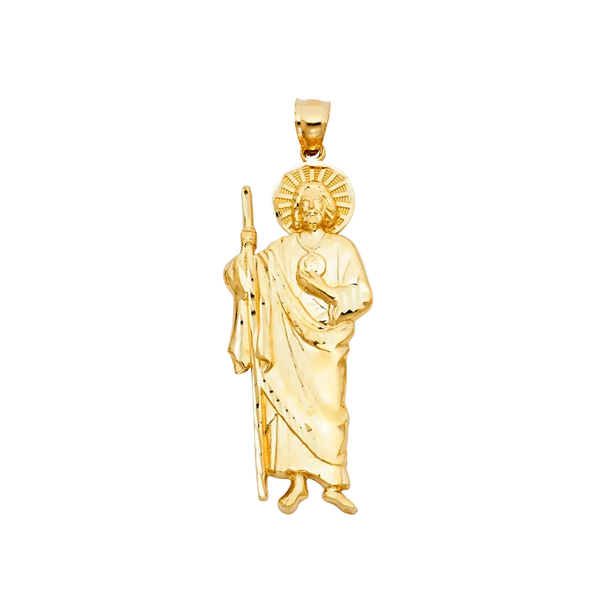 San Judas Pendant - 14k Yellow Gold