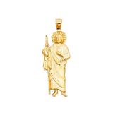 San Judas Pendant - 14k Yellow Gold