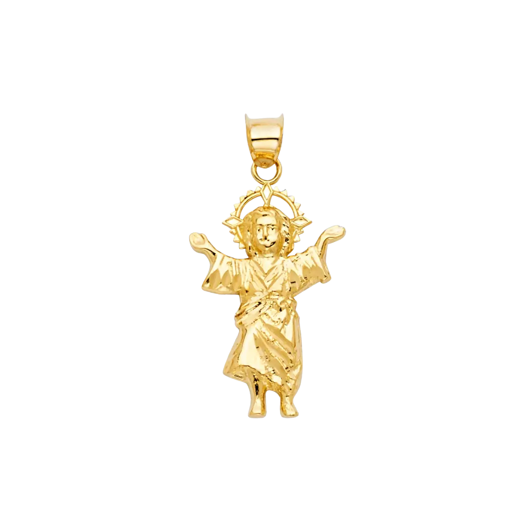 Divine Infant Jesus Pendant - 14k Yellow Gold