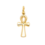 Ankh Cross Pendant - 14k Yellow Gold