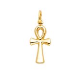 Ankh Cross Pendant - 14k Yellow Gold