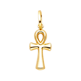 Ankh Cross Pendant - 14k Yellow Gold