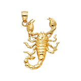 Scorpion Pendant - 14k Yellow Gold