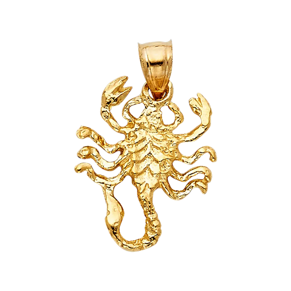 Scorpion Pendant - 14k Yellow Gold