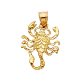 Scorpion Pendant - 14k Yellow Gold