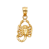 Scorpion Pendant - 14k Yellow Gold