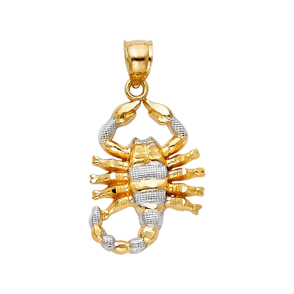 Scorpion Pendant - 14k Two Tone Gold