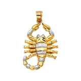 Scorpion Pendant - 14k Two Tone Gold