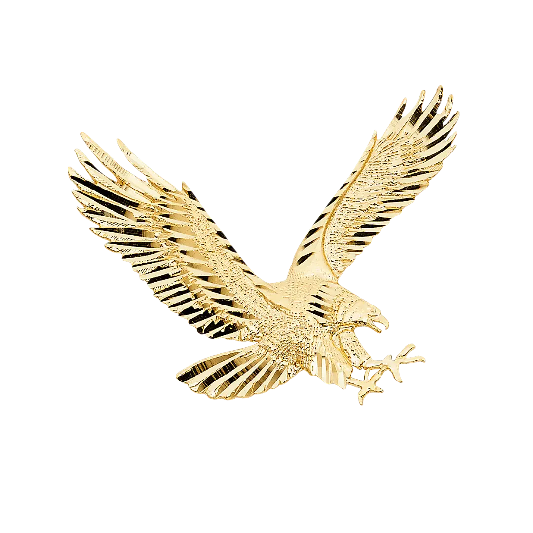 Eagle Pendant - 14k Yellow Gold