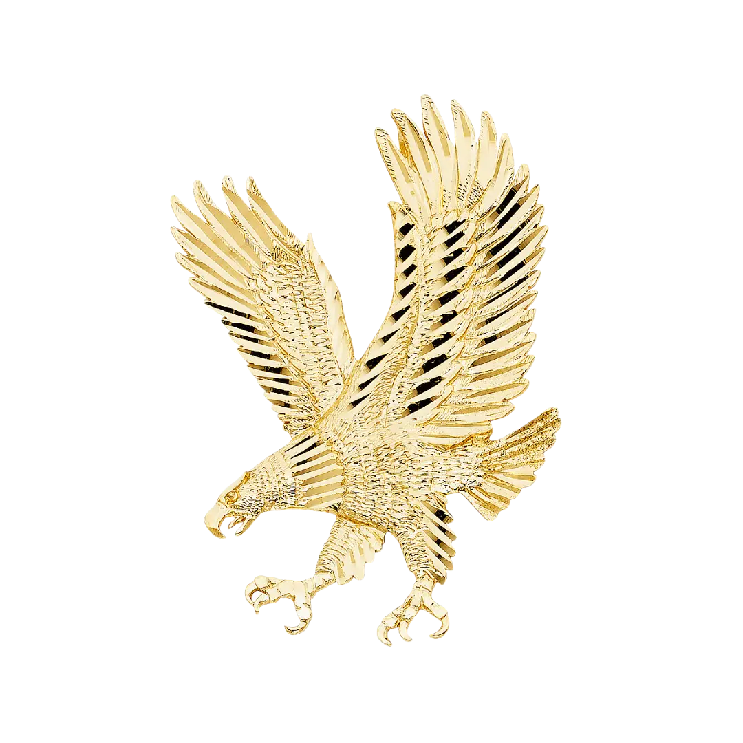 Eagle Pendant - 14k Yellow Gold