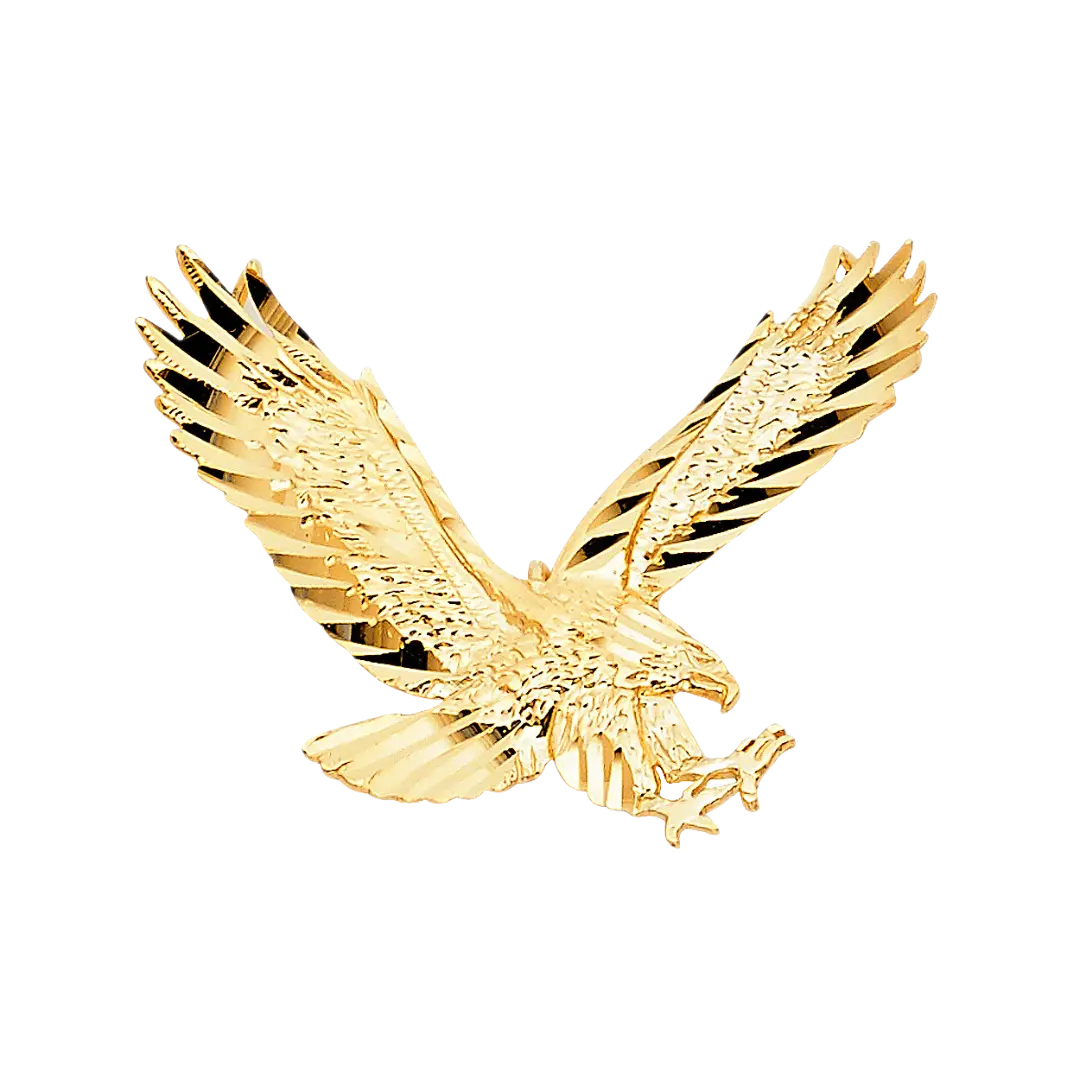 Eagle Pendant - 14k Yellow Gold