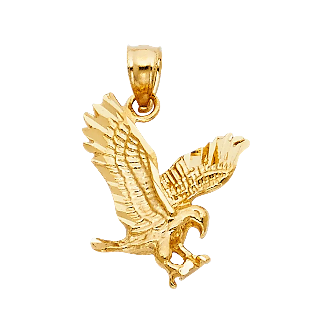 Eagle Pendant - 14k Yellow Gold