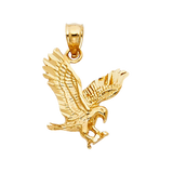 Eagle Pendant - 14k Yellow Gold