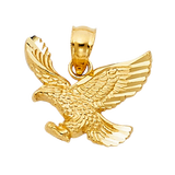 Eagle Pendant - 14k Yellow Gold