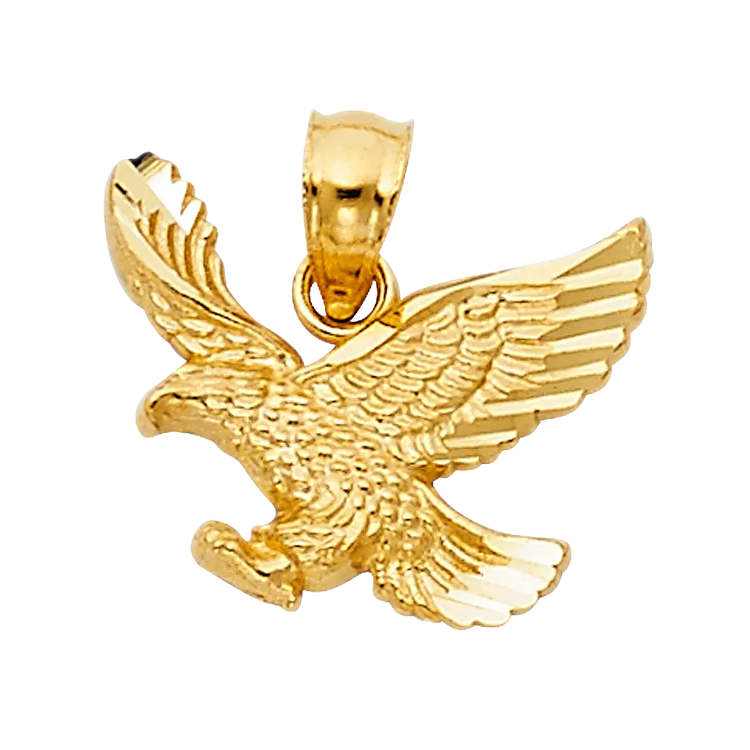 Eagle Pendant - 14k Yellow Gold