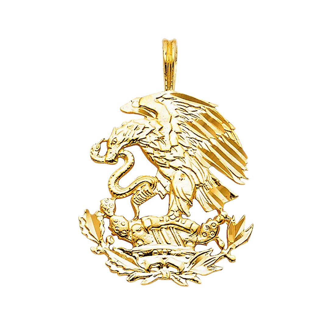 Eagle Pendant - 14k Yellow Gold