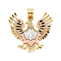 Eagle Pendant - 14k Tri Color Gold