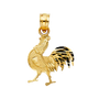 Rooster Pendant - 14k Yellow Gold