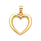 Heart Pendant - 14k Yellow Gold 